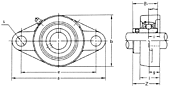 Подшипниковый узел 480202 (UCFL 202)